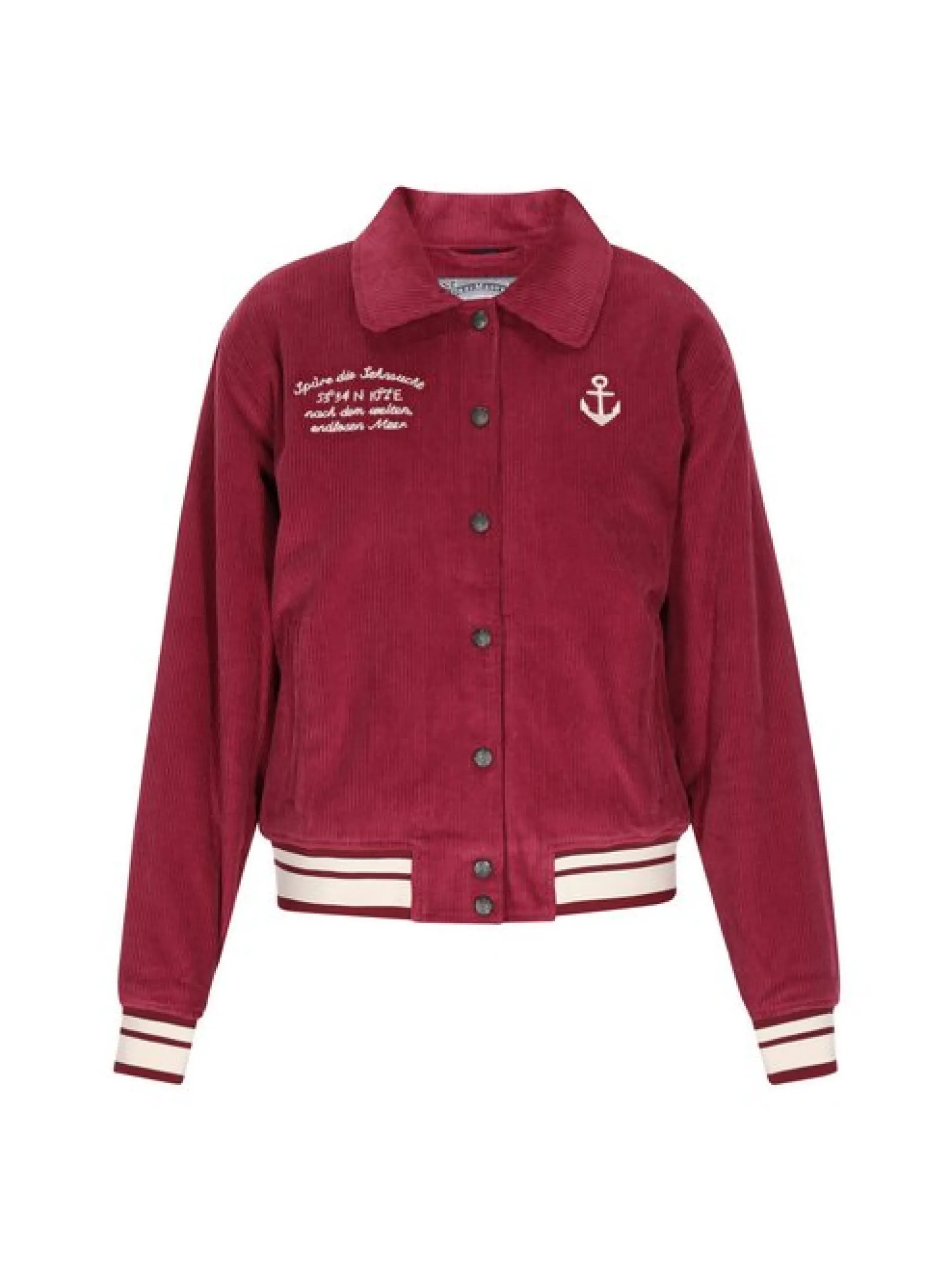 Dreimaster Damen Jacke in bordeaux