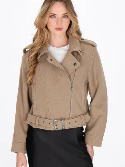 Dreimaster Damen Jacke in camel