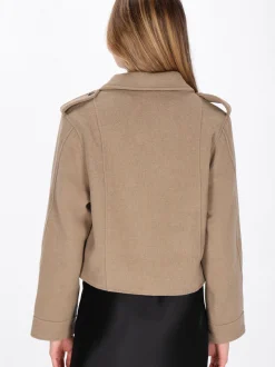 Dreimaster Damen Jacke in camel