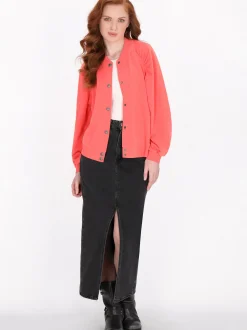 Dreimaster Damen Jacke in koralle