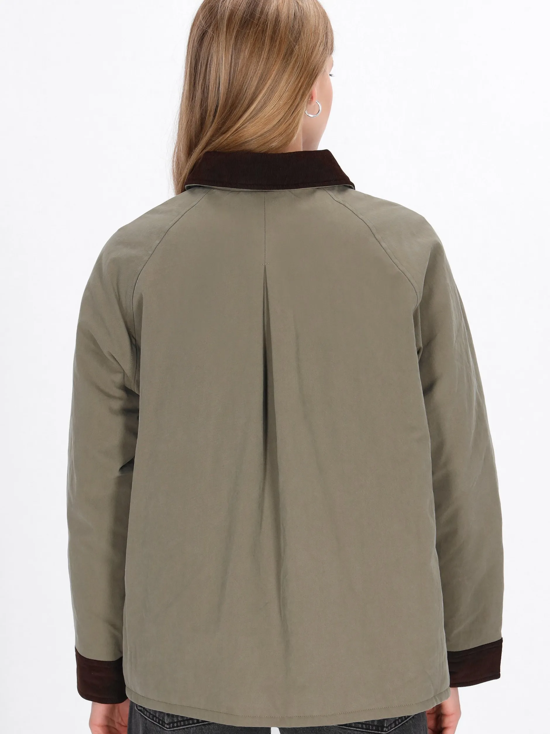 Dreimaster Damen Jacke in oliv