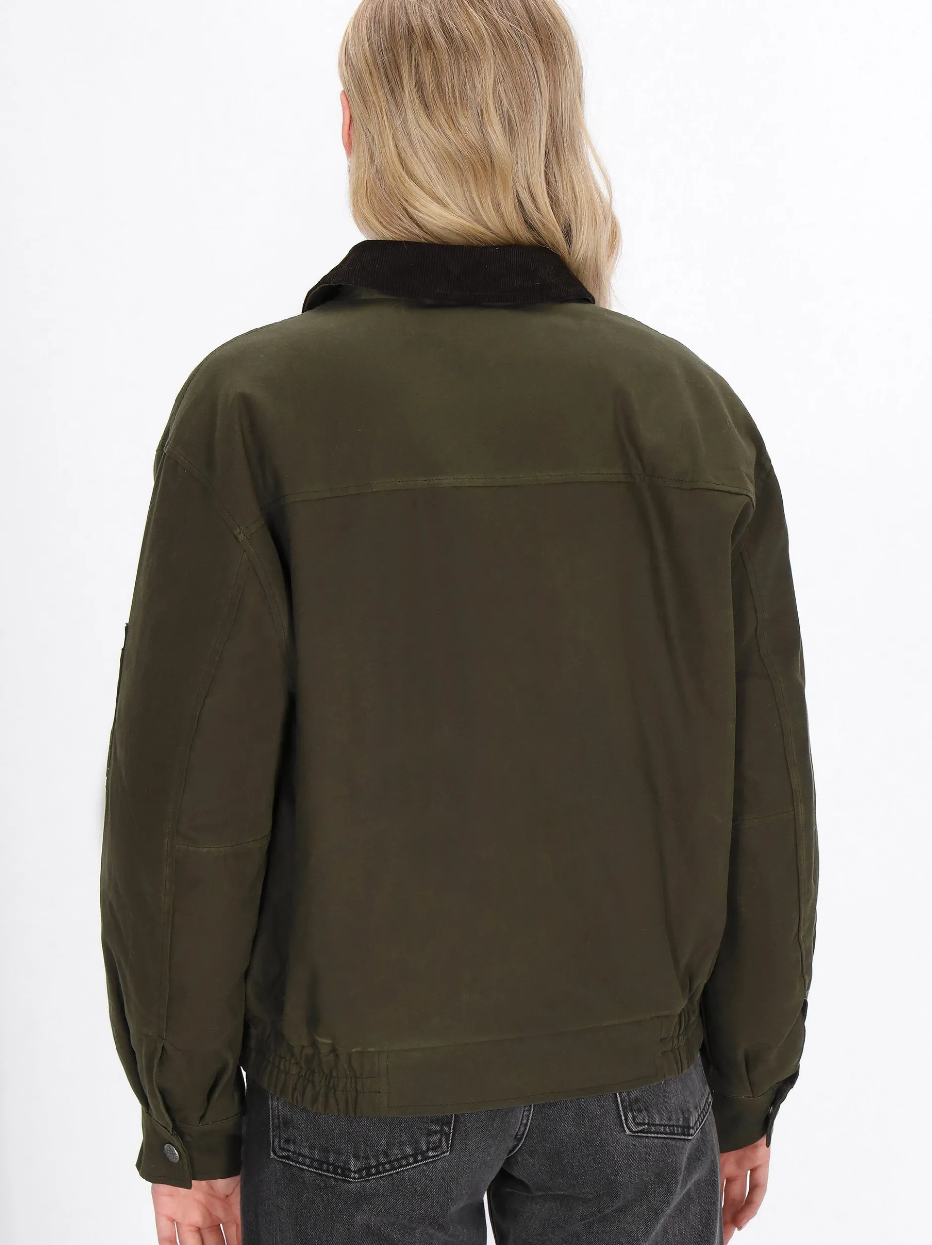 Dreimaster Damen Jacke in oliv