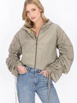 Dreimaster Damen Jacke in oliv