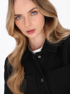 Dreimaster Damen Jacke in schwarz