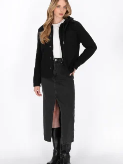 Dreimaster Damen Jacke in schwarz