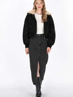Dreimaster Damen Jacke in schwarz