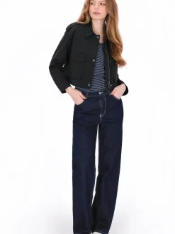 Dreimaster Damen Jacke in schwarz