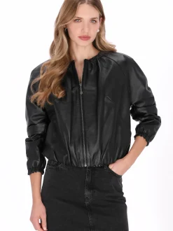 Dreimaster Damen Jacke in schwarz