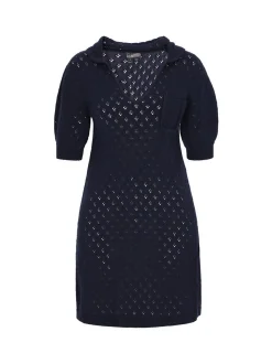 Dreimaster Damen Kleid in blau - Länge: mittel