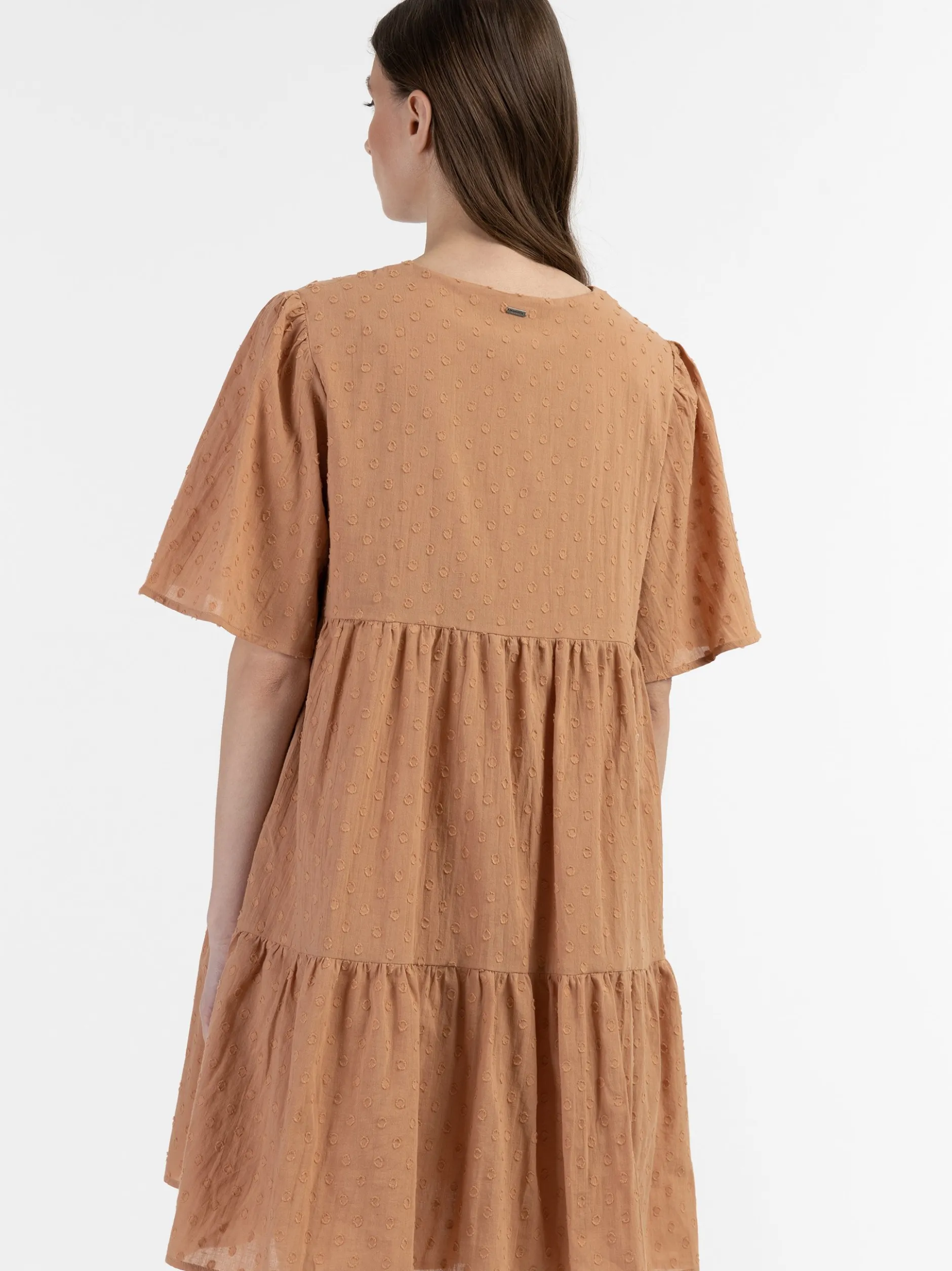 Dreimaster Damen Kleid in nougat - Länge: mittel