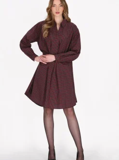 Dreimaster Damen Kleid in rot - Länge: mittel