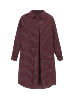 Dreimaster Damen Kleid in rot - Länge: mittel