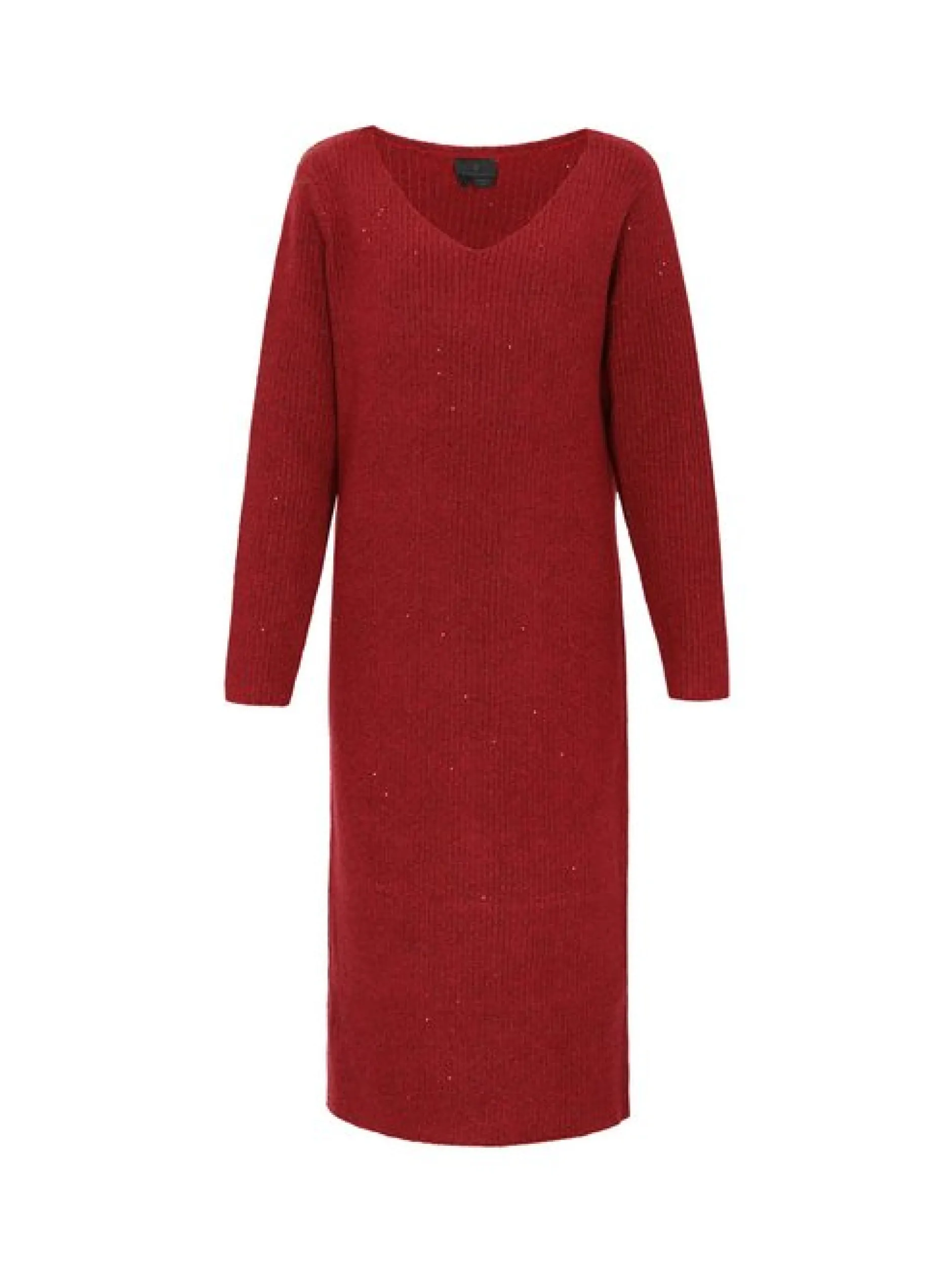 Dreimaster Damen Kleid in rot - Länge: mittel