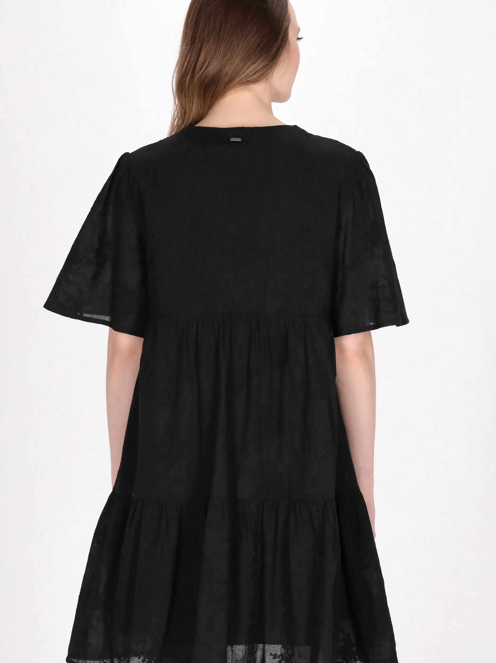 Dreimaster Damen Kleid in schwarz - Länge: mittel