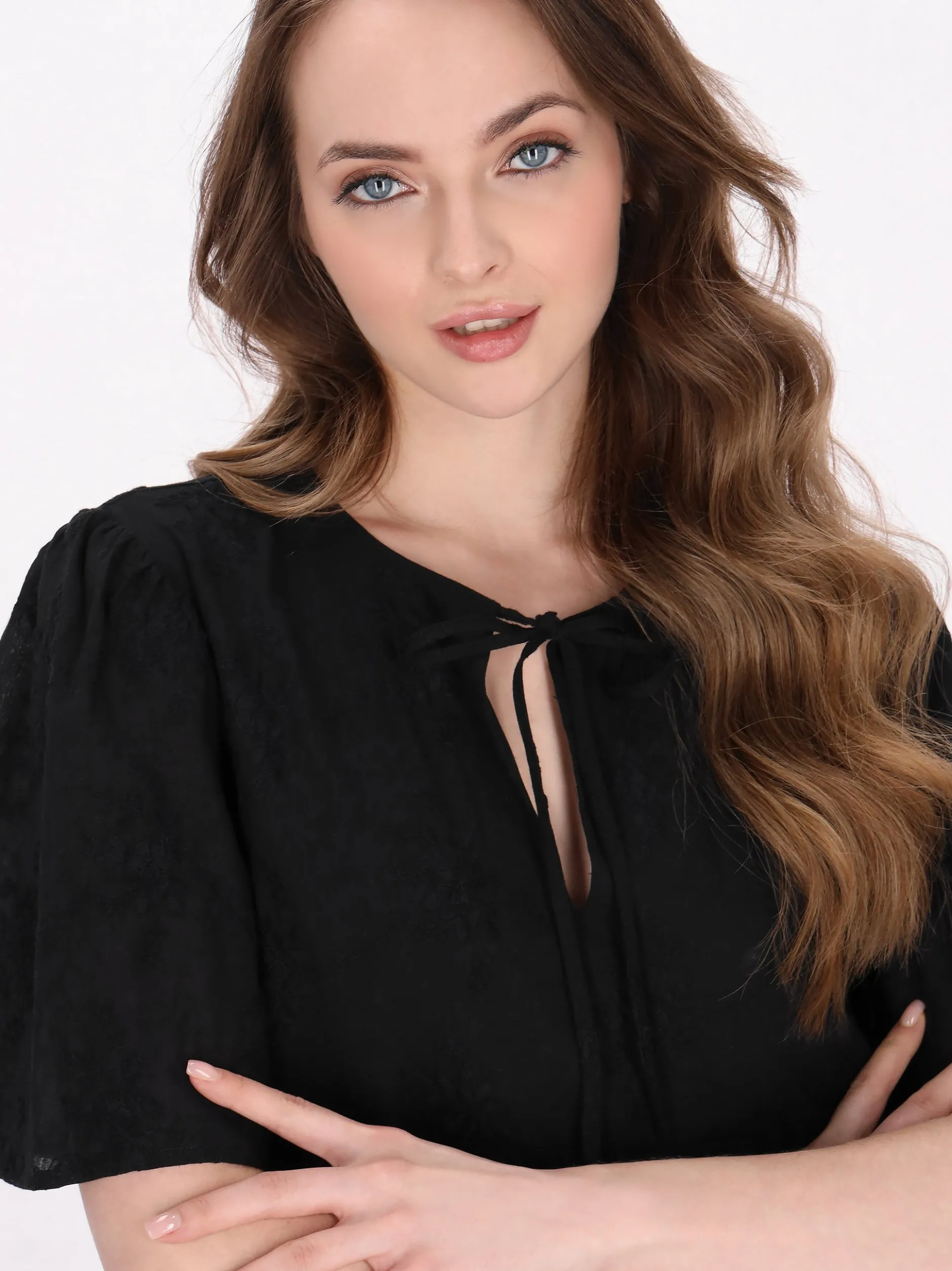 Dreimaster Damen Kleid in schwarz - Länge: mittel