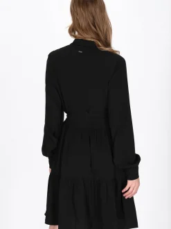 Dreimaster Damen Kleid in schwarz - Länge: mittel