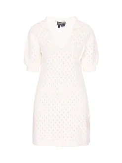 Dreimaster Damen Kleid in weiß - Länge: mittel