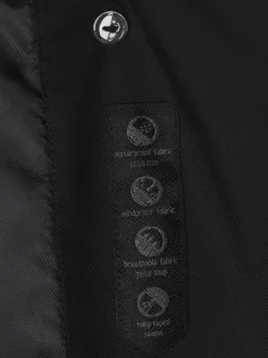 Dreimaster Damen Mantel in schwarz