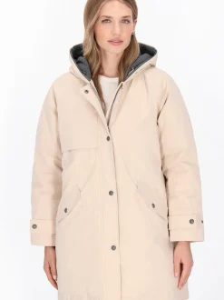 Dreimaster Damen Parka in beige