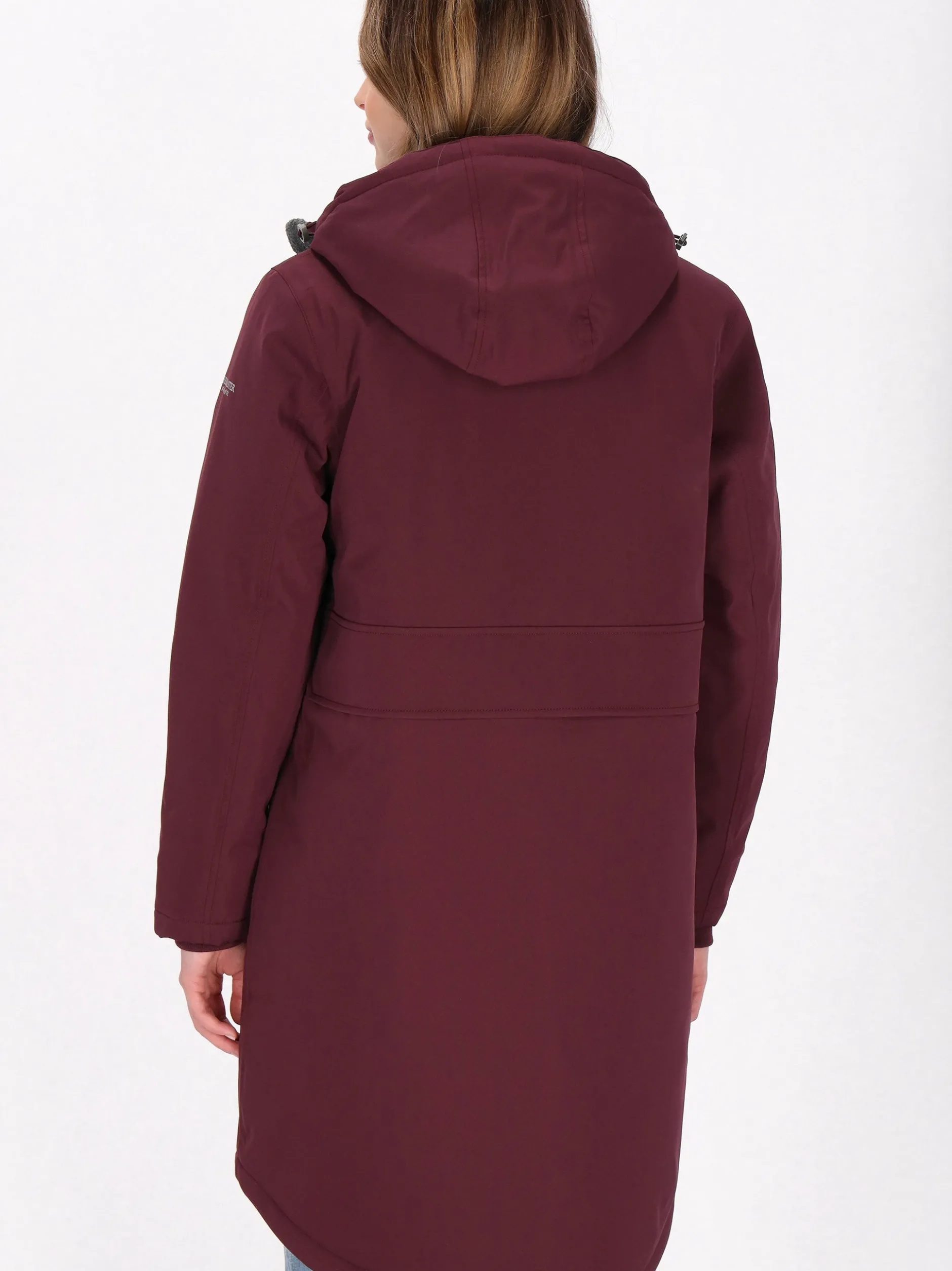 Dreimaster Damen Parka in bordeaux