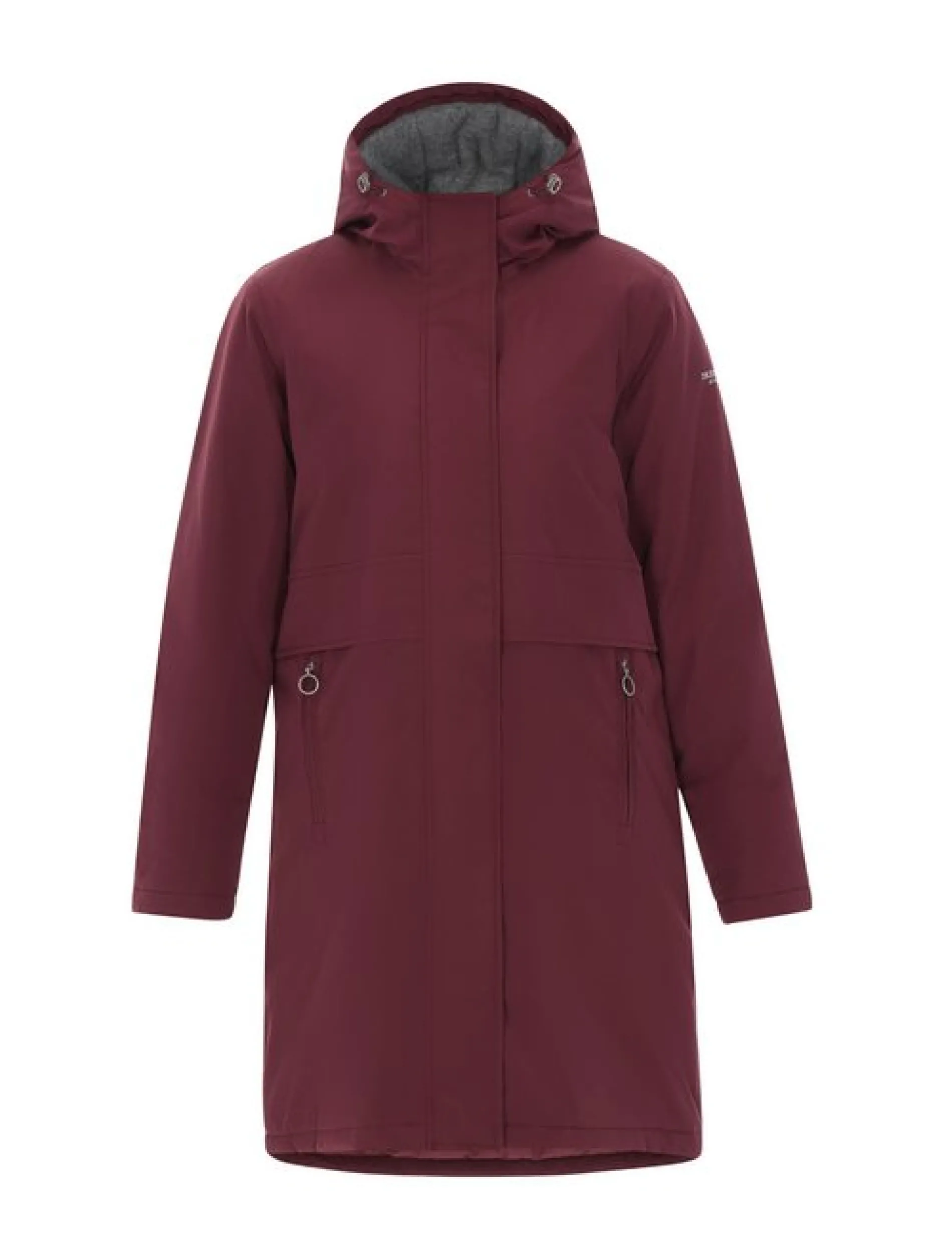 Dreimaster Damen Parka in bordeaux