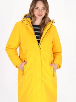 Dreimaster Damen Parka in gelb