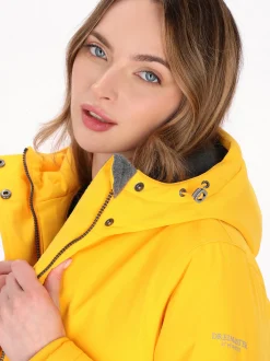 Dreimaster Damen Parka in gelb