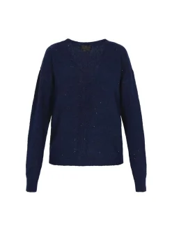 Dreimaster Damen Pullover in marine