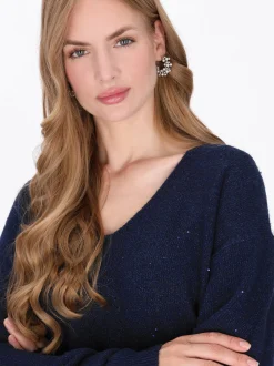 Dreimaster Damen Pullover in marine