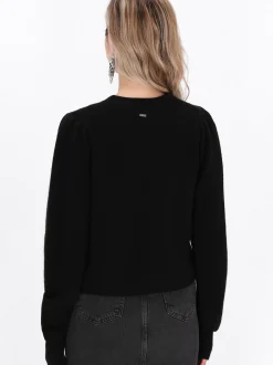 Dreimaster Damen Pullover in schwarz