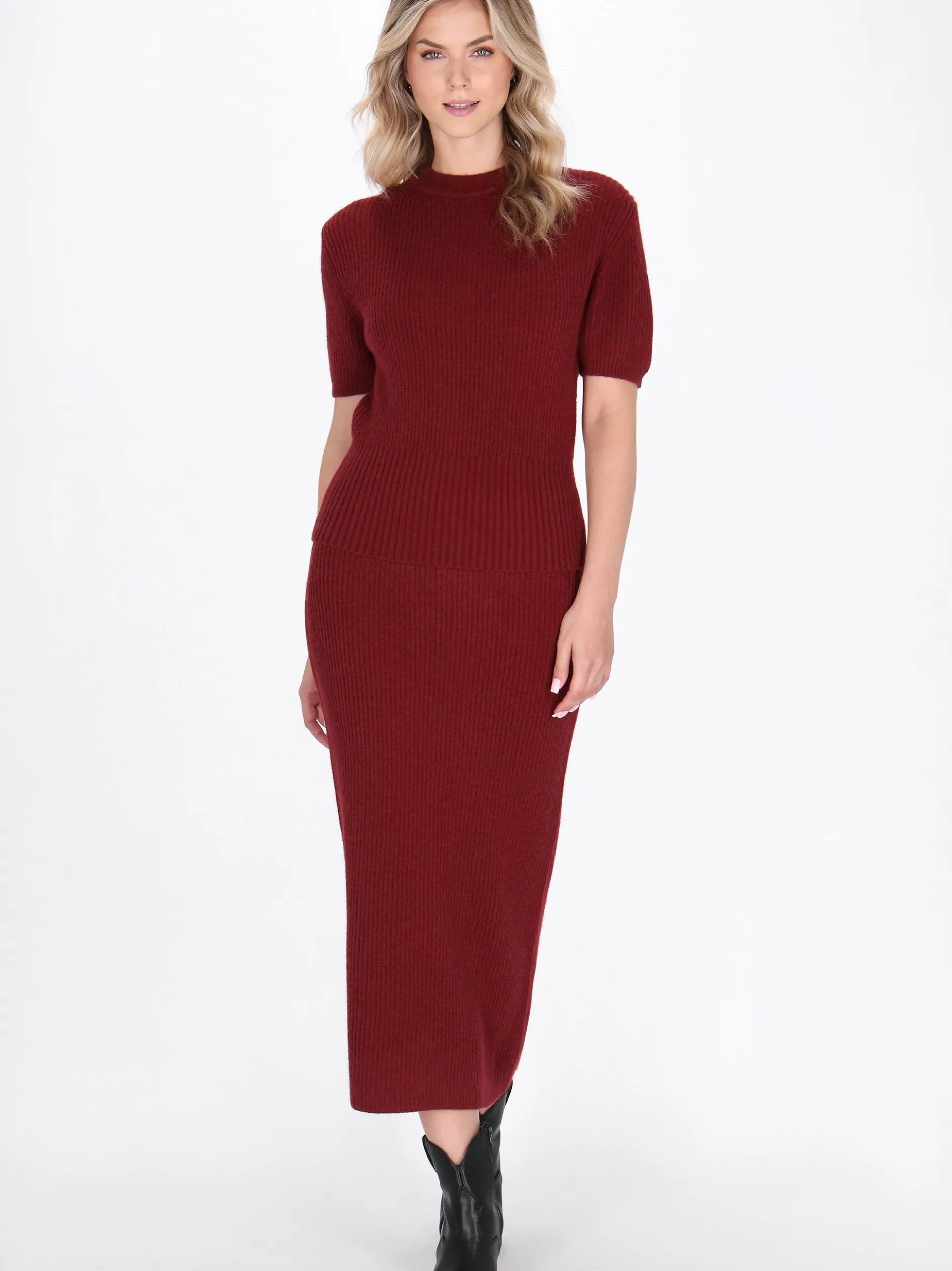 Dreimaster Damen Pullover in bordeaux