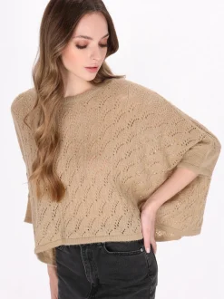Dreimaster Damen Pullover in ecru