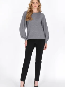 Dreimaster Damen Pullover in grau