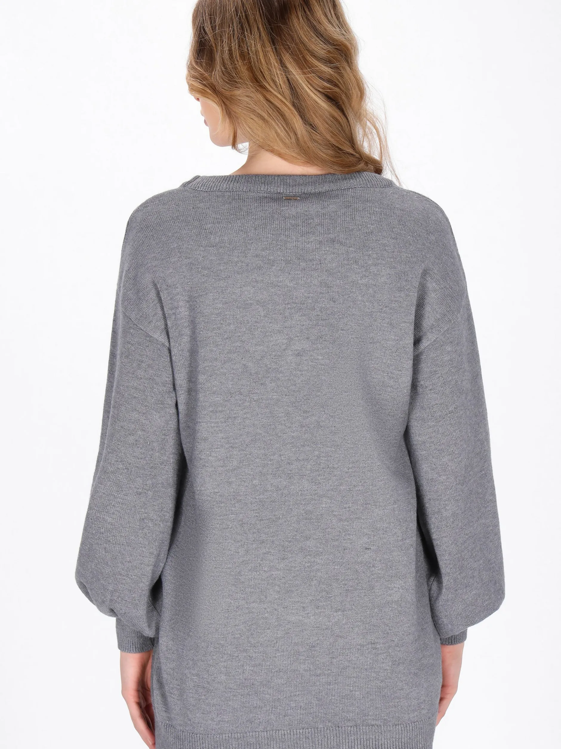 Dreimaster Damen Pullover in grau