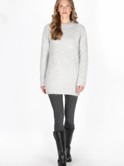 Dreimaster Damen Pullover in grau