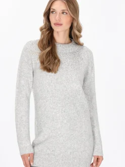 Dreimaster Damen Pullover in grau