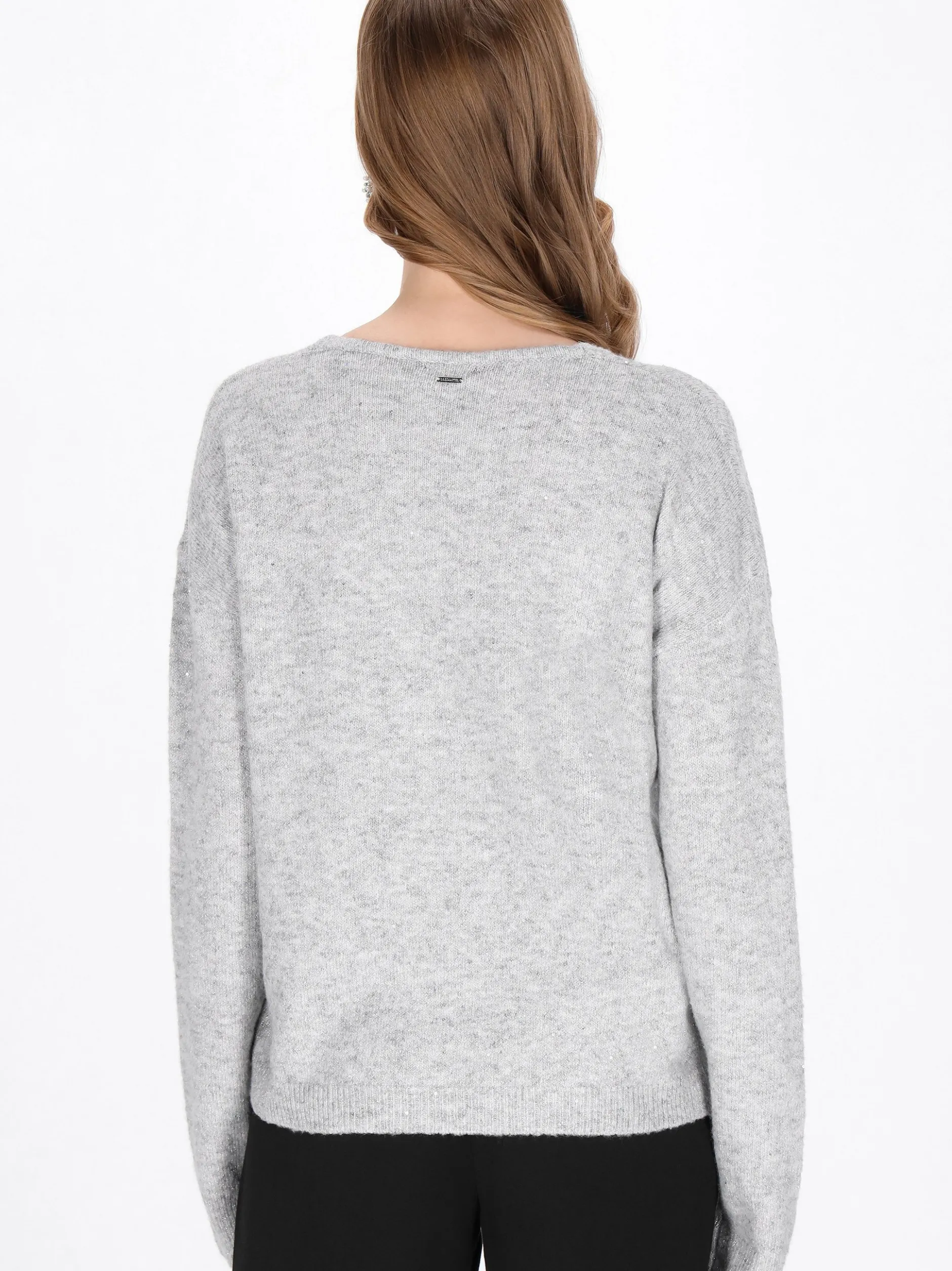 Dreimaster Damen Pullover in grau