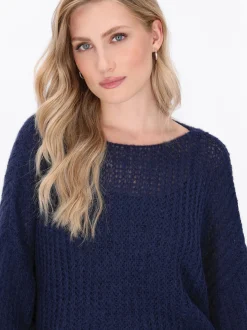 Dreimaster Damen Pullover in marine