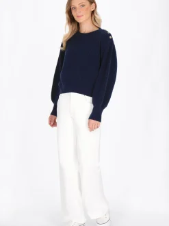 Dreimaster Damen Pullover in marine