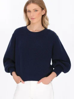 Dreimaster Damen Pullover in marine
