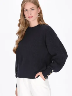 Dreimaster Damen Pullover in marine