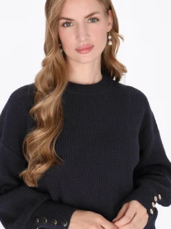 Dreimaster Damen Pullover in marine