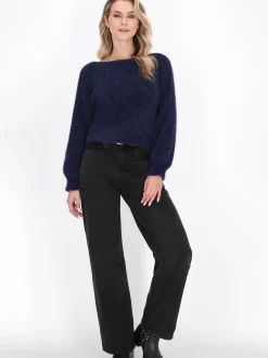 Dreimaster Damen Pullover in marine