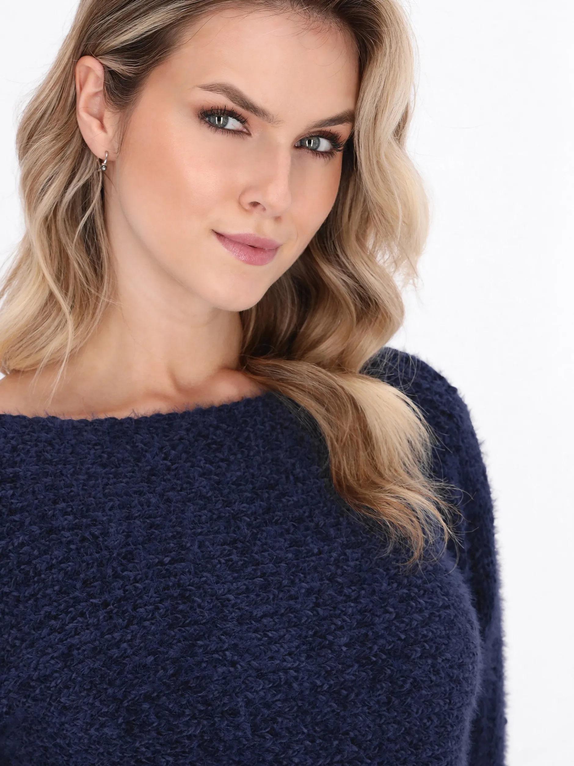 Dreimaster Damen Pullover in marine