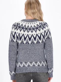 Dreimaster Damen Pullover in marine