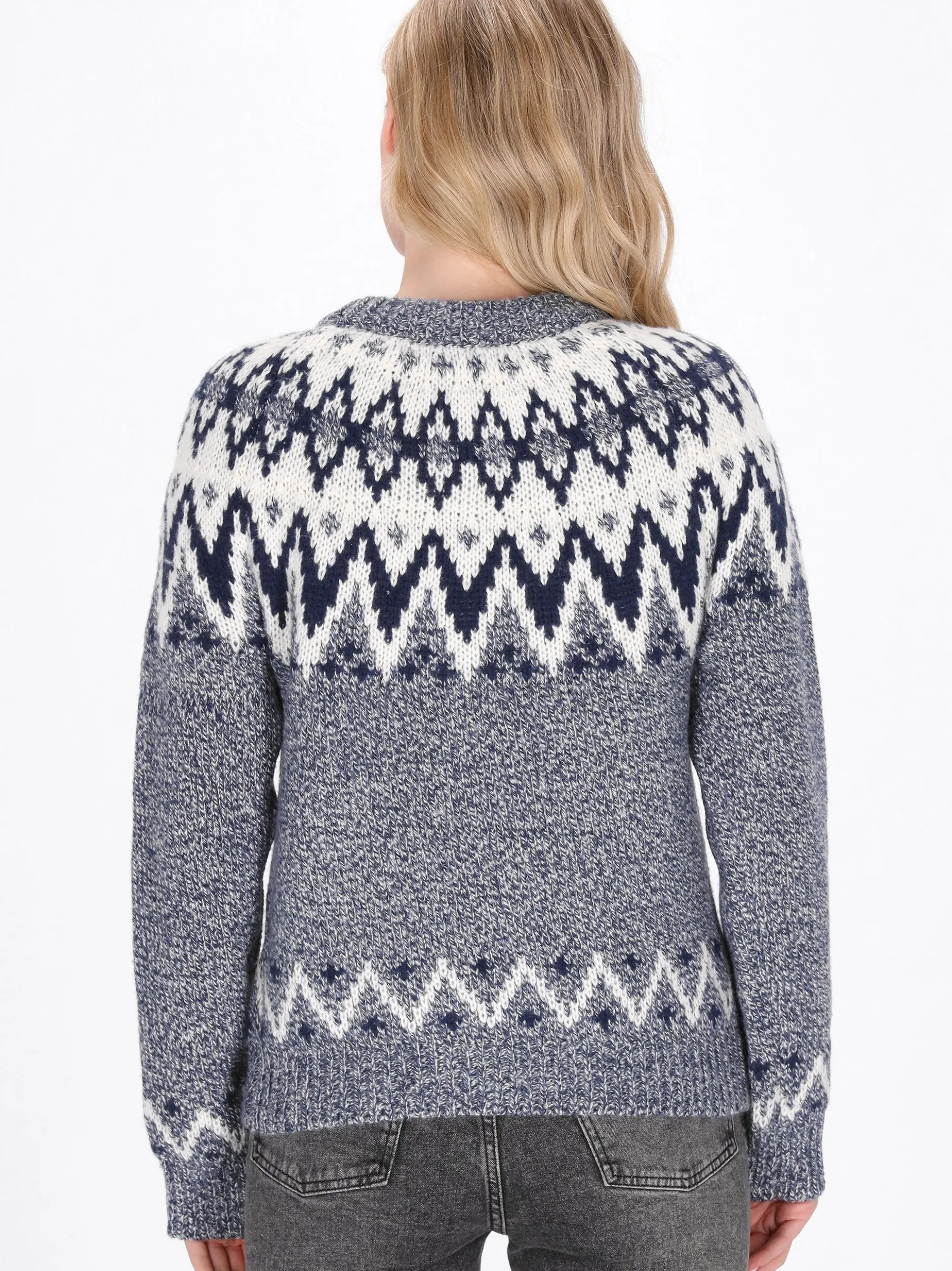 Dreimaster Damen Pullover in marine