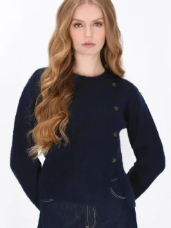 Dreimaster Damen Pullover in marine