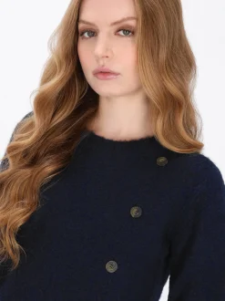 Dreimaster Damen Pullover in marine