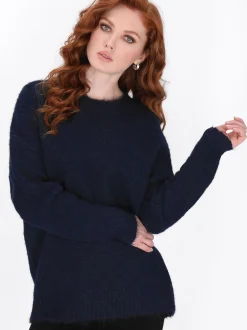 Dreimaster Damen Pullover in marine