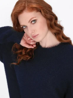 Dreimaster Damen Pullover in marine